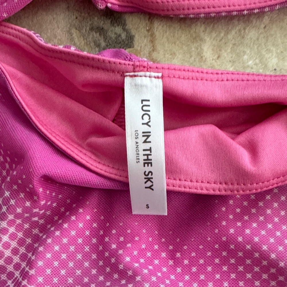 Pink Mesh Women's Rave Set - Picture 2 of 4